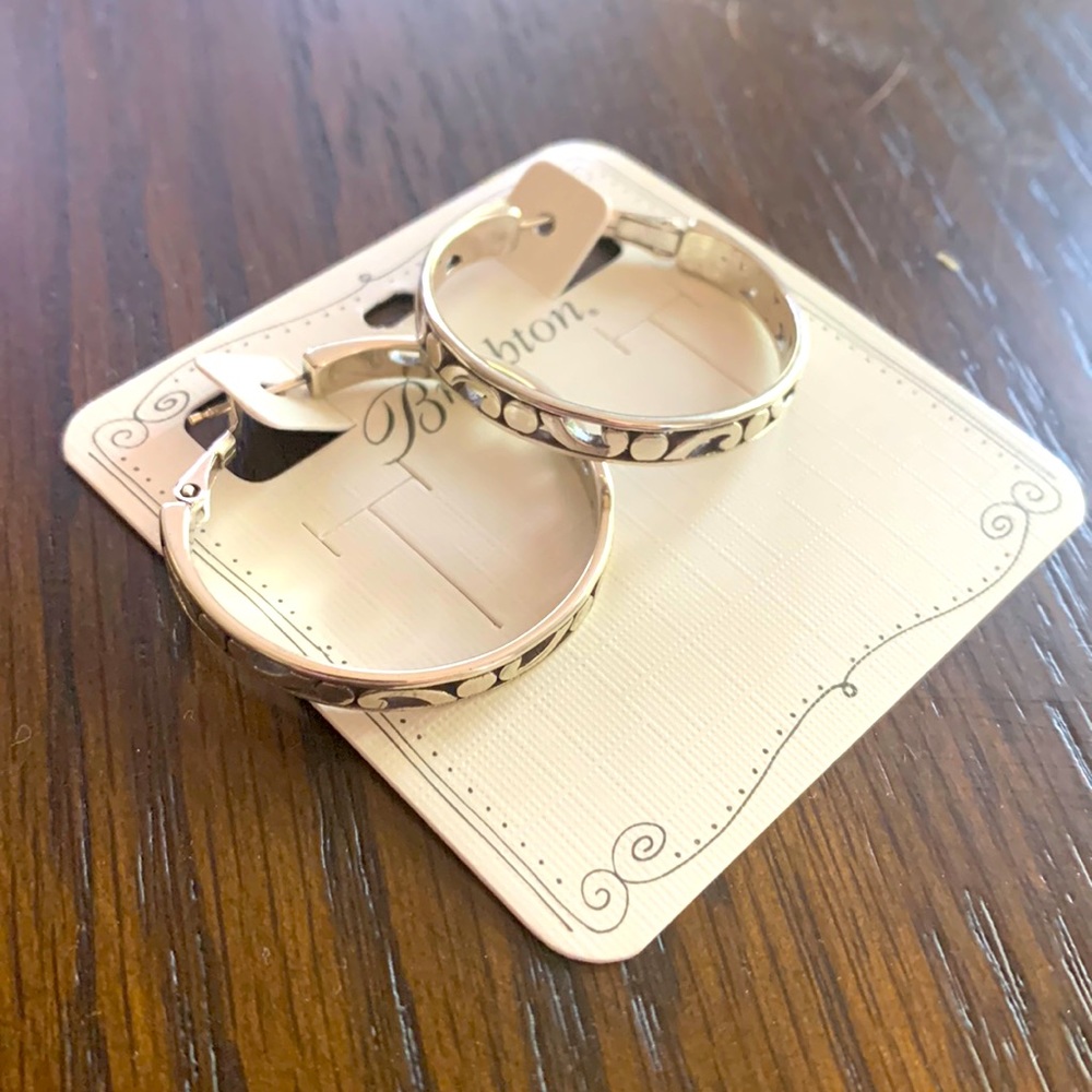 NWT Brighton Contempo silver hoop earrings